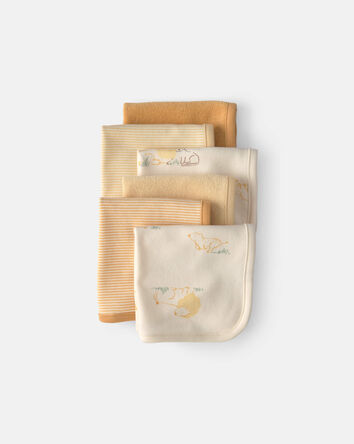 Baby 6-Pack Lion Terry Washcloths - Yellow, 