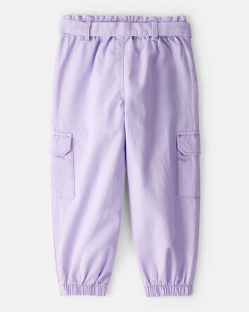 Tout-petit fille - Pantalon de jogging cargo en coton – Mauve, 
