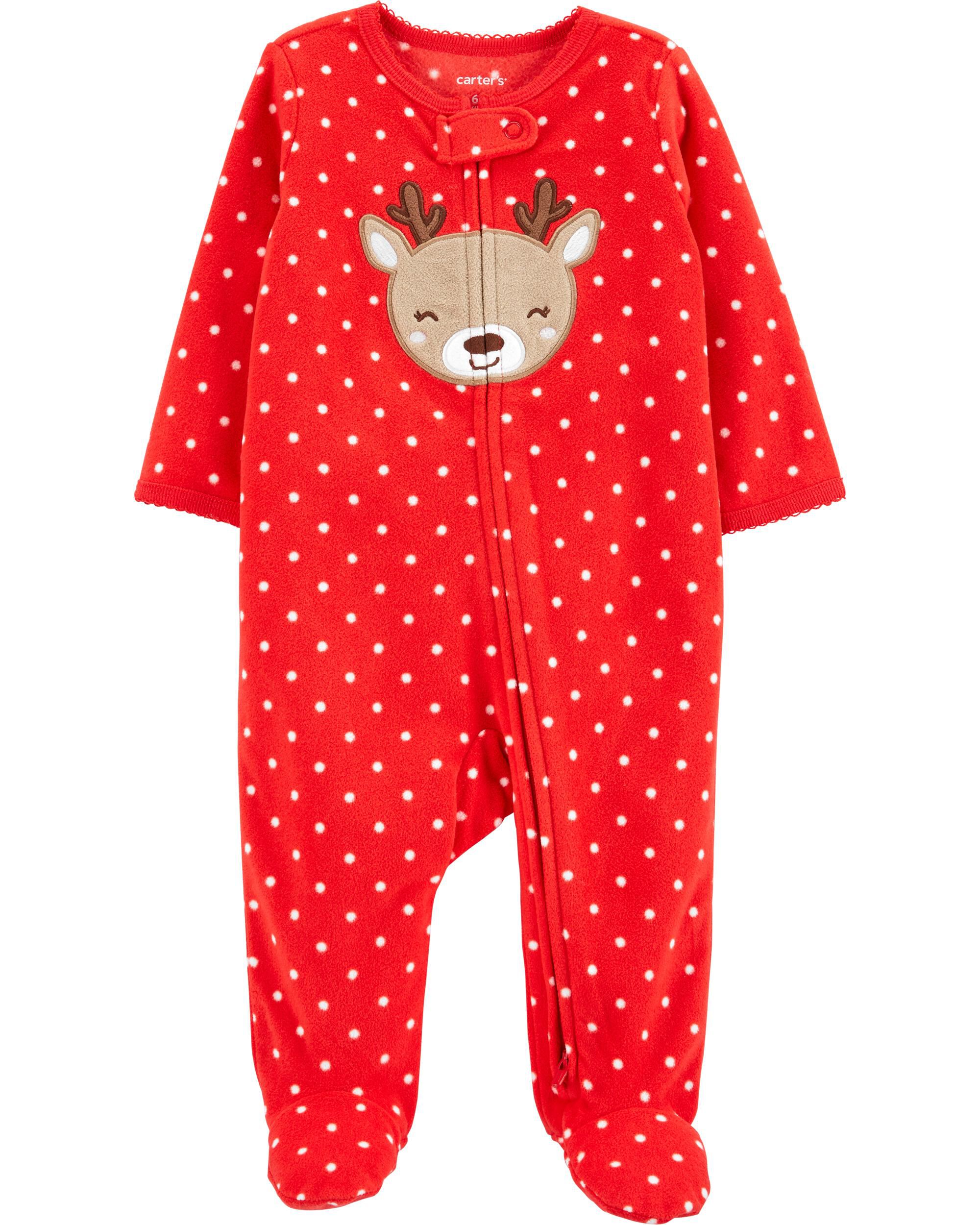 carters fleece christmas pajamas