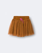 Toddler Girl Avenue Twirl&trade; Mini Skirt with Tulle - Golden Yellow, image 2 of 5 slides