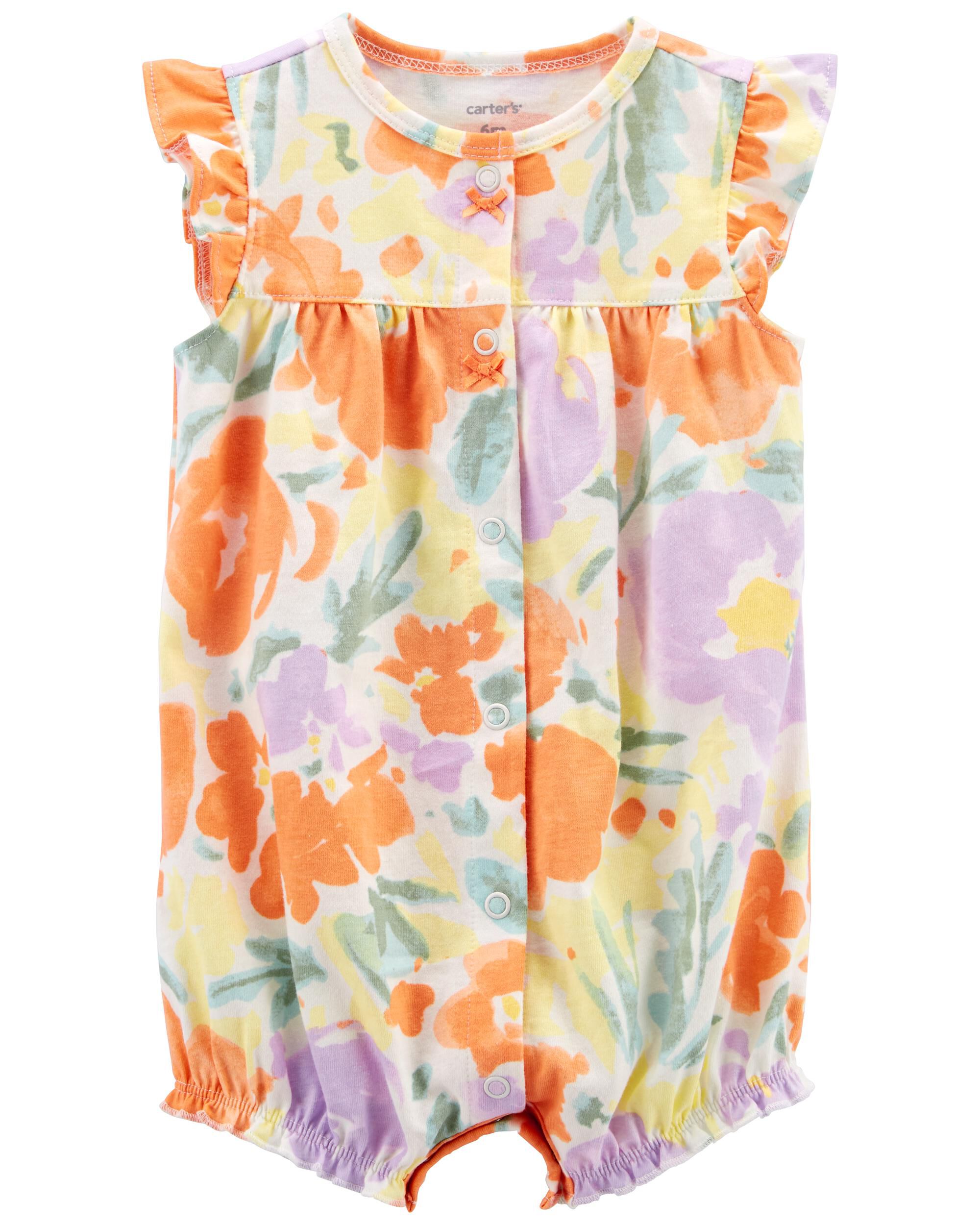 Baby Floral Snap Up Romper