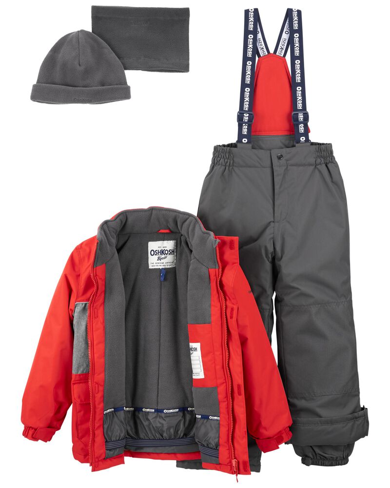 2-Piece Snowsuit With Bonus Hat & Neck Warmer, image 2 of 3 slides