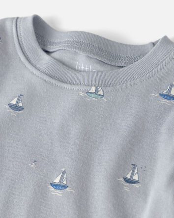 Baby 2-Piece Organic Cotton Pyjama in Sail Away Print, 
