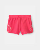 Toddler Girl Shell French Terry Shorts - Orange, image 3 of 5 slides