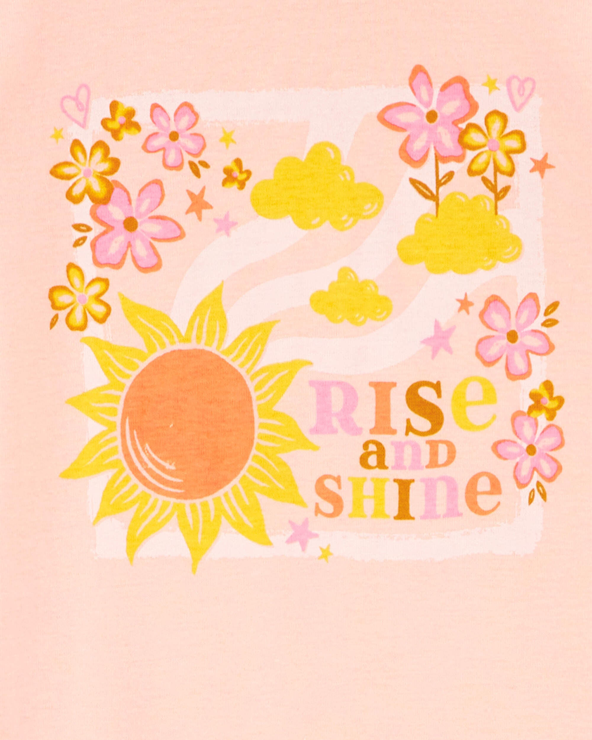 Carters peach pajamas hot sale