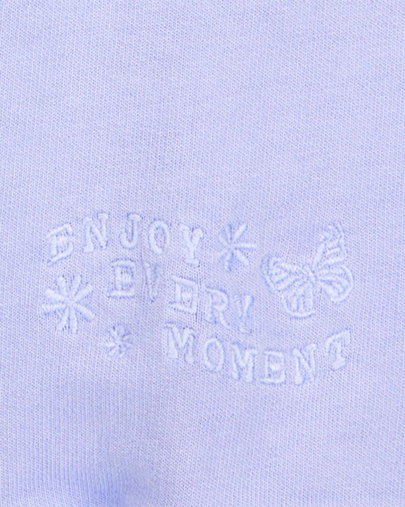 Kid Butterfly-Print French Terry Pullover - Purple, image 4 of 5 slides