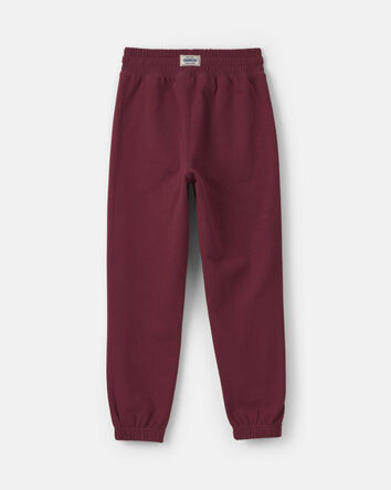 Boys French Terry Joggers - Burgundy, 
