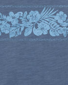 Kid Tropical Print Tank-Blue, image 2 of 3 slides