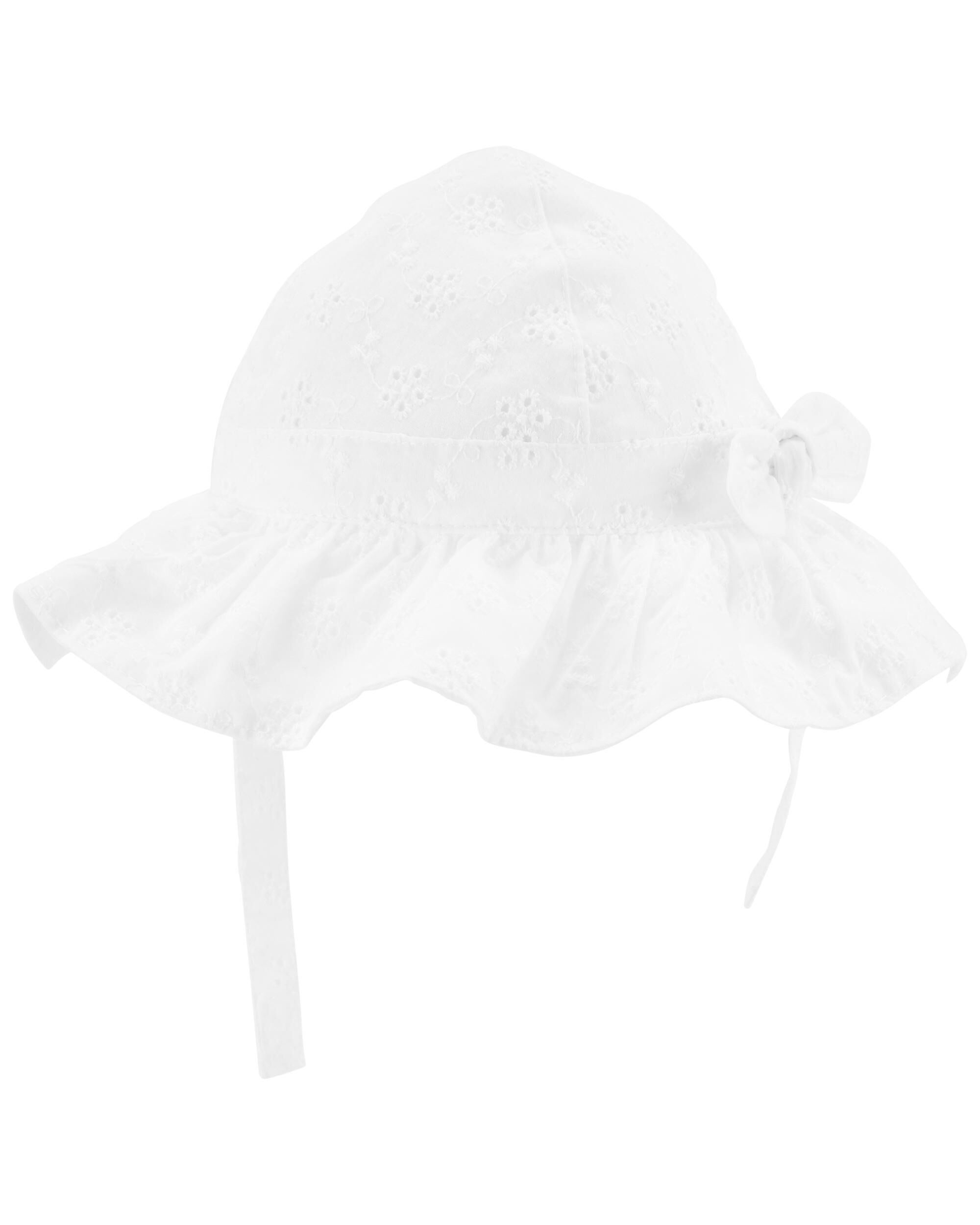 Baby White Eyelet Sun Hat | carters.com