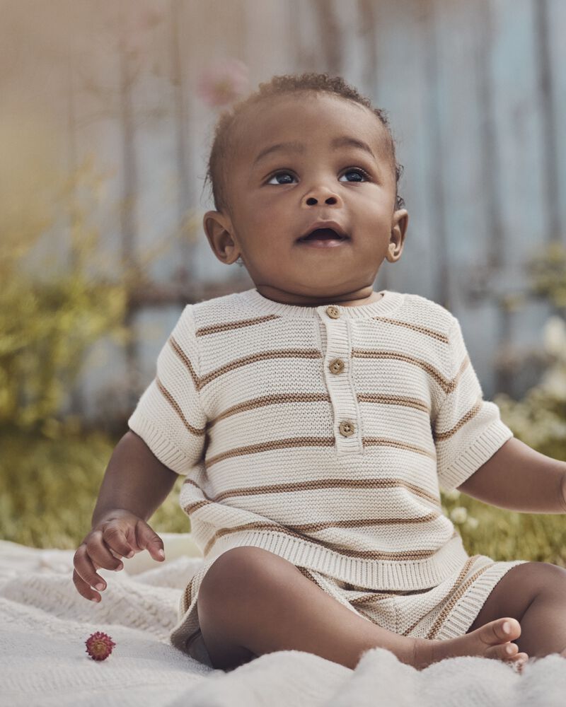 Baby 2-Piece Organic Cotton Sweater Knit Set, image 5 of 6 slides