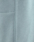 Baby Boy 2-Piece Striped Fleece Henley Top & Pant Set - Blue/White, image 4 of 6 slides