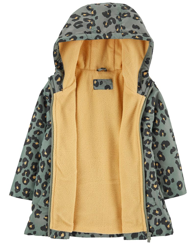 Leopard Print Rain Jacket, image 2 of 3 slides