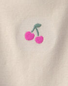 Baby Girl 3-Piece Cherry Layering Set - Pink/Cream, image 4 of 5 slides