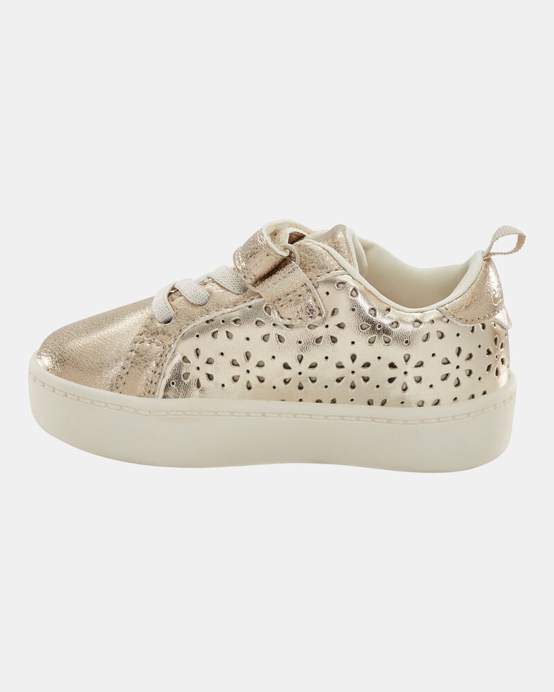 Tout-petit fille - Espadrilles &agrave; tige haute &agrave; paillettes - Dor&eacute;, image 6 sur 7 diapositives
