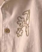 Baby Boy 2-Piece Toucan Embroidered Top & Short Set - Khaki, image 2 of 4 slides