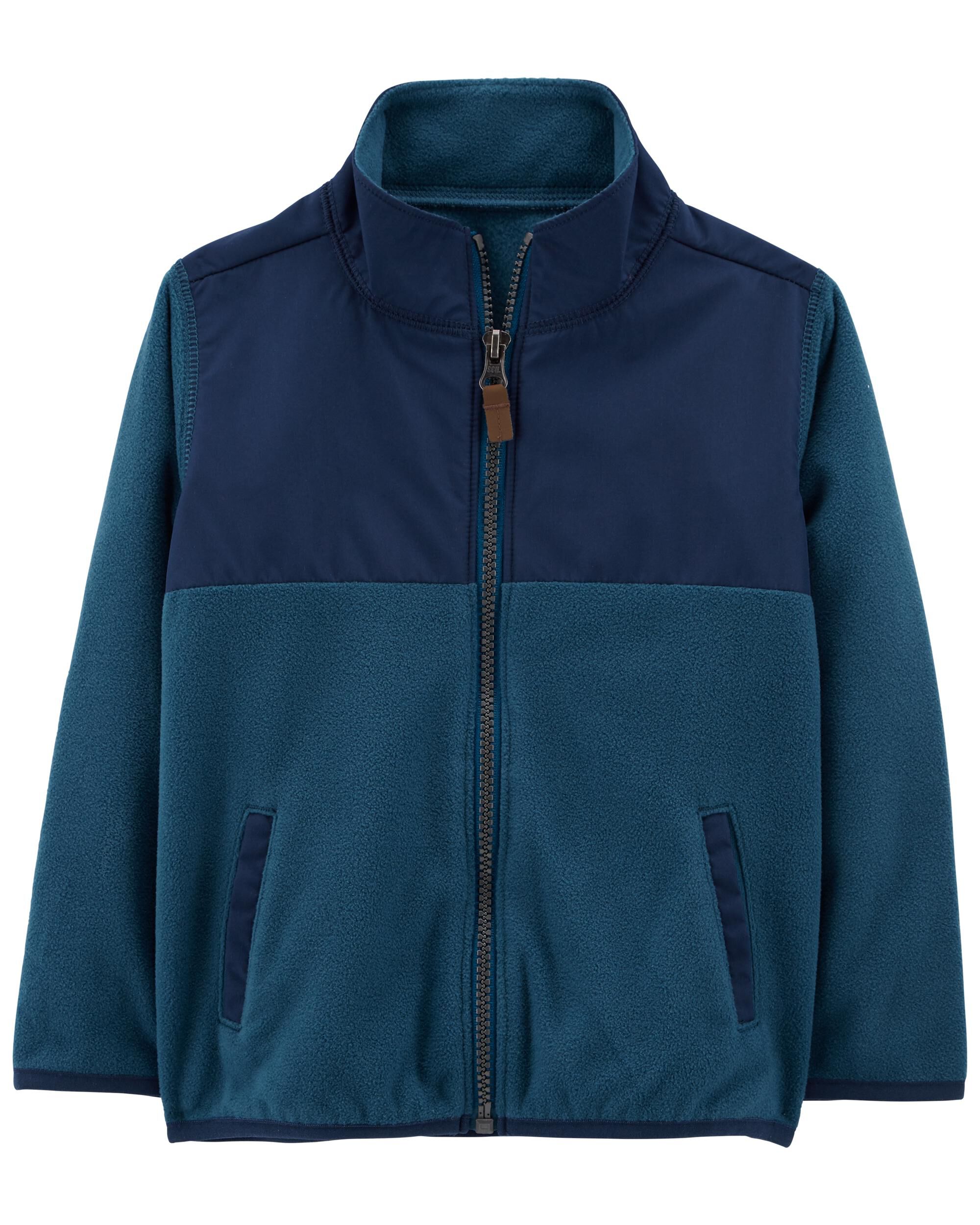 Blue Zip Up Fleece Jacket Carter s Oshkosh Canada