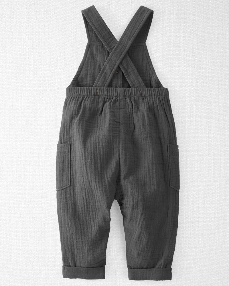 Organic Cotton Gauze Overall Jumpsuit, image 3 of 6 slides