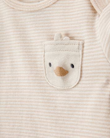 Baby 4-Piece Striped Duck Outfit Set, 
