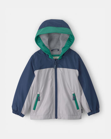 Toddler Boy Boy Mid Weight  Colorblock Jacket- Grey/Navy
, 