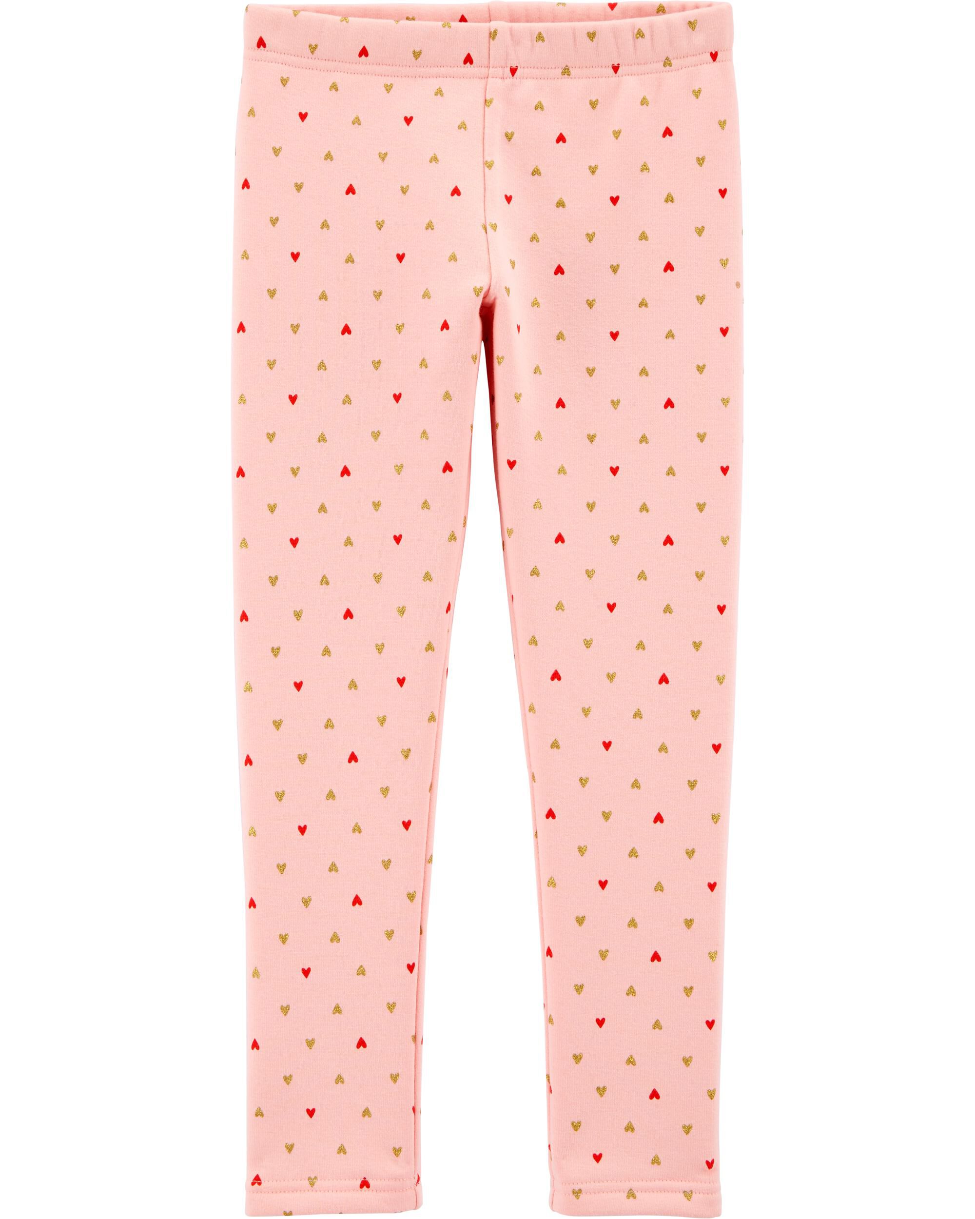 Kid Pink Heart Cozy Fleece-Lined 