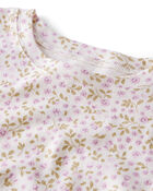 Girls Organic Cotton Pyjamas in Enchanted Floral Print, image 2 of 4 slides