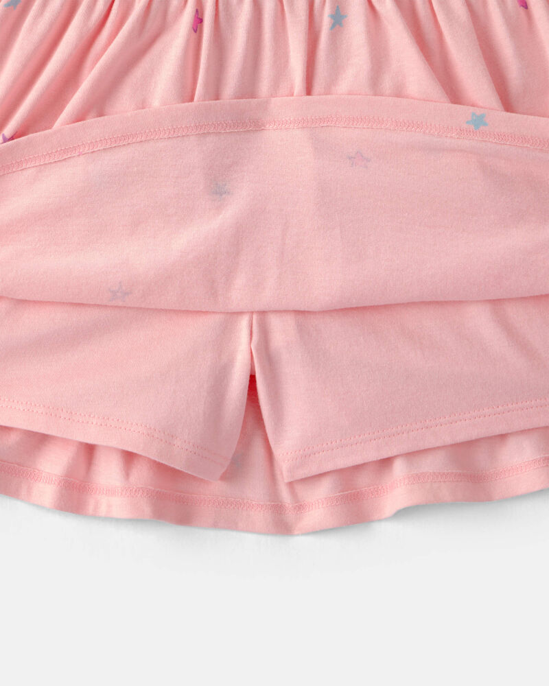 Girls Star Skort - Pink, image 2 of 4 slides