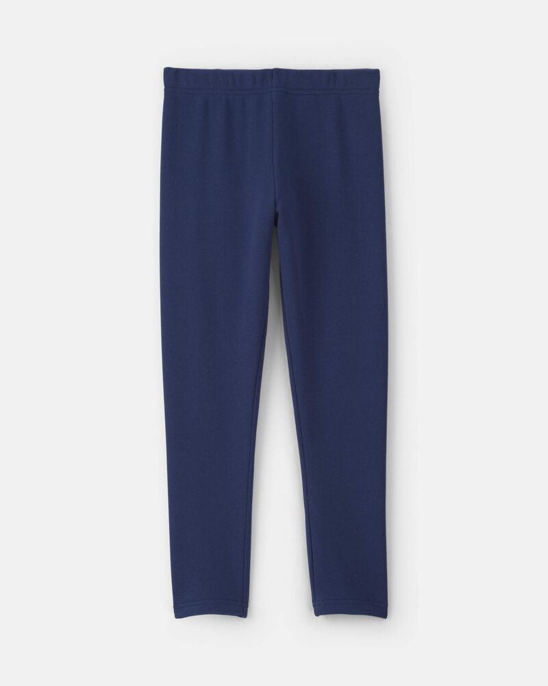 Filles - Legging extensible en molleton &ndash; Bleu marine, image 2 sur 4 diapositives