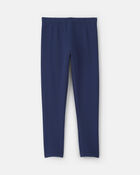 Filles - Legging extensible en molleton &ndash; Bleu marine, image 2 sur 4 diapositives