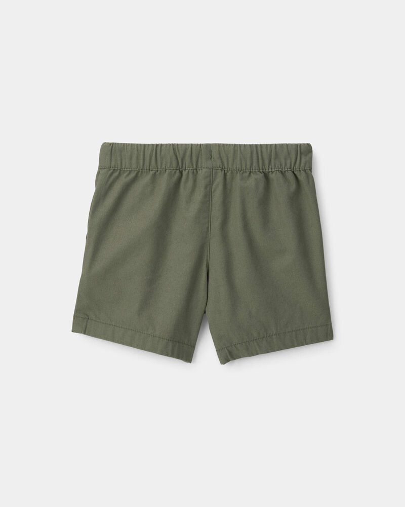 B&eacute;b&eacute; gar&ccedil;on - Toile Shorts - Vert, image 2 sur 3 diapositives