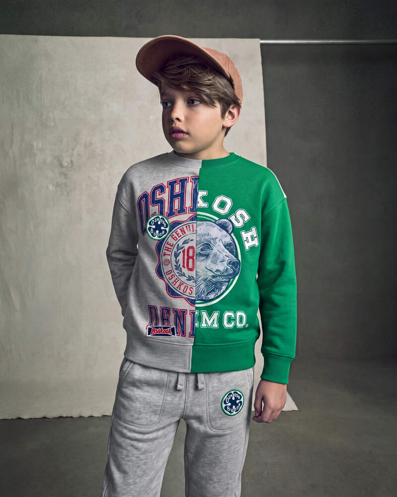 Boys French Terry Joggers - Grey, image 5 of 6 slides