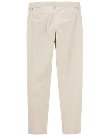 Boys Flat Front Chino Pants, 