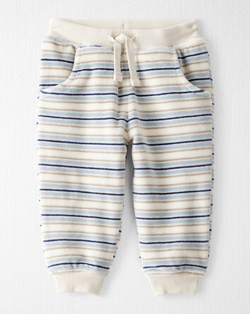 Baby 2-Piece Organic Cotton Velour Set in Stripes, 
