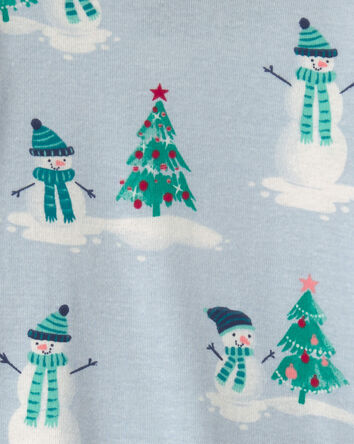 B&eacute;b&eacute; - Pyjama ajust&eacute; 2 pi&egrave;ces &agrave; motif bonhomme de neige, 