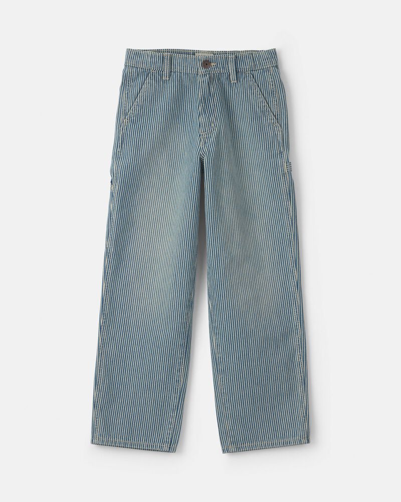 Boys Hickory Denim Baggy Jeans - Light Wash, image 1 of 5 slides