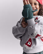 Toddler Foldover Mittens - Green, image 4 of 6 slides