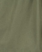 Toddler Pull-On Poplin Shorts - Olive, image 5 of 6 slides