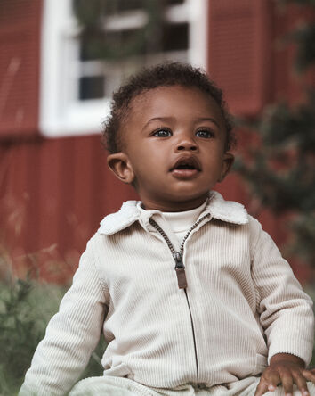 Baby Organic Cotton Corduroy Romper, 