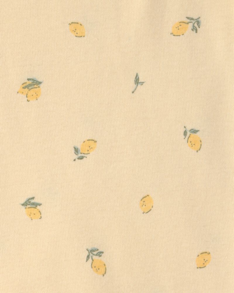 Baby Girl 3-Piece Lemon Bodysuits & Pant Set - Yellow/White, image 4 of 6 slides