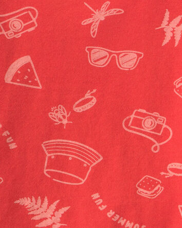 Baby Boy Summer Tee - Orange, 