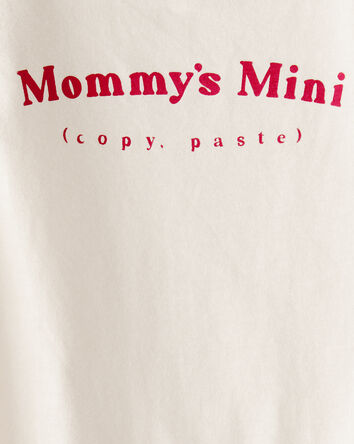 B&eacute;b&eacute; - Cache-couche &agrave; manches courtes &agrave; imprim&eacute; &laquo;Mommy&rsquo;s Mini&raquo; - Cr&egrave;me, 