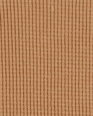 Kid Solid Thermal Long-Sleeve Shirt - Tan, 