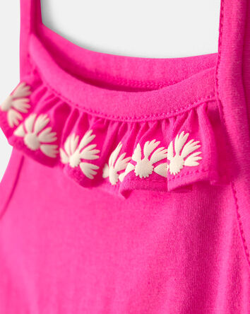 Baby Girl Sleeveless Bodysuit Dress - Pink, 