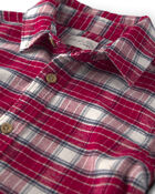 Baby Boy Organic Cotton Flannel Button-Down Shirt, image 3 of 4 slides