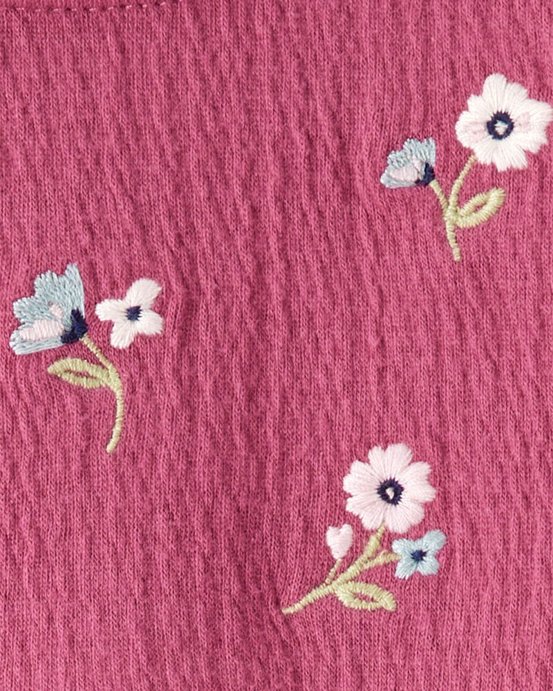 Baby Embroidered Floral Bodysuit Dress, image 4 of 5 slides