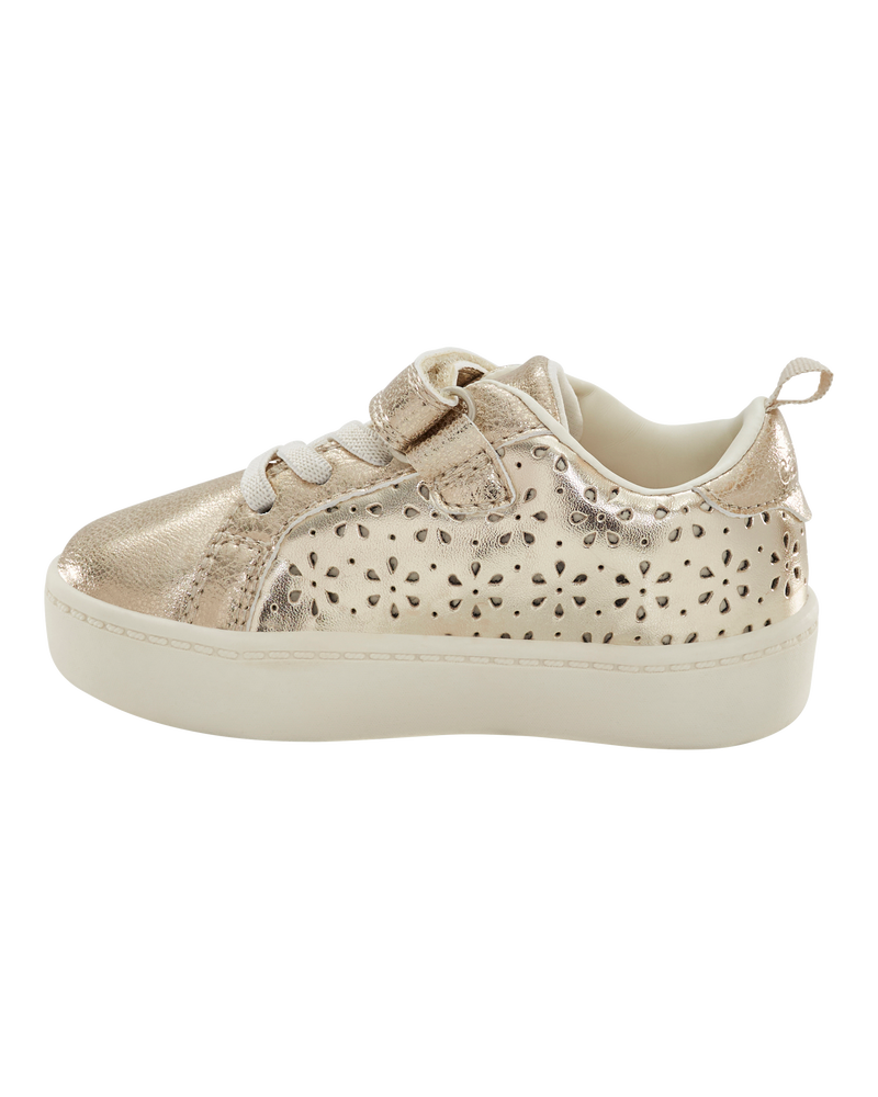 Tout-petit Espadrilles à tige haute à paillettes - Doré, image 6 sur 7 diapositives