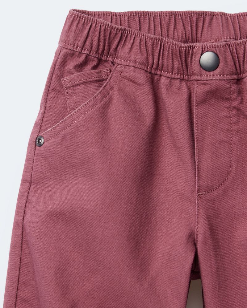Toddler Barrel Pant - Burgundy, image 6 of 8 slides