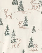 Jeune - Pyjama 2 pi&egrave;ces en coton biologique au motif For&ecirc;t de rennes, image 3 sur 3 diapositives