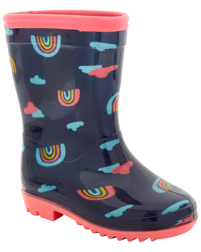 Toddler Girls Rainbow Rain Boots 8 Carter's