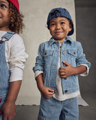 Toddler Hickory Denim Jacket &ndash; Light Wash, image 3 of 8 slides