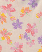 Girls Floral Romper - Cream, image 2 of 3 slides